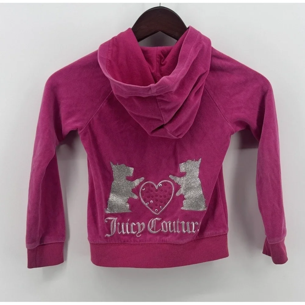 Girls Juicy Couture Velour Jacket Full Zip‎ Size 7